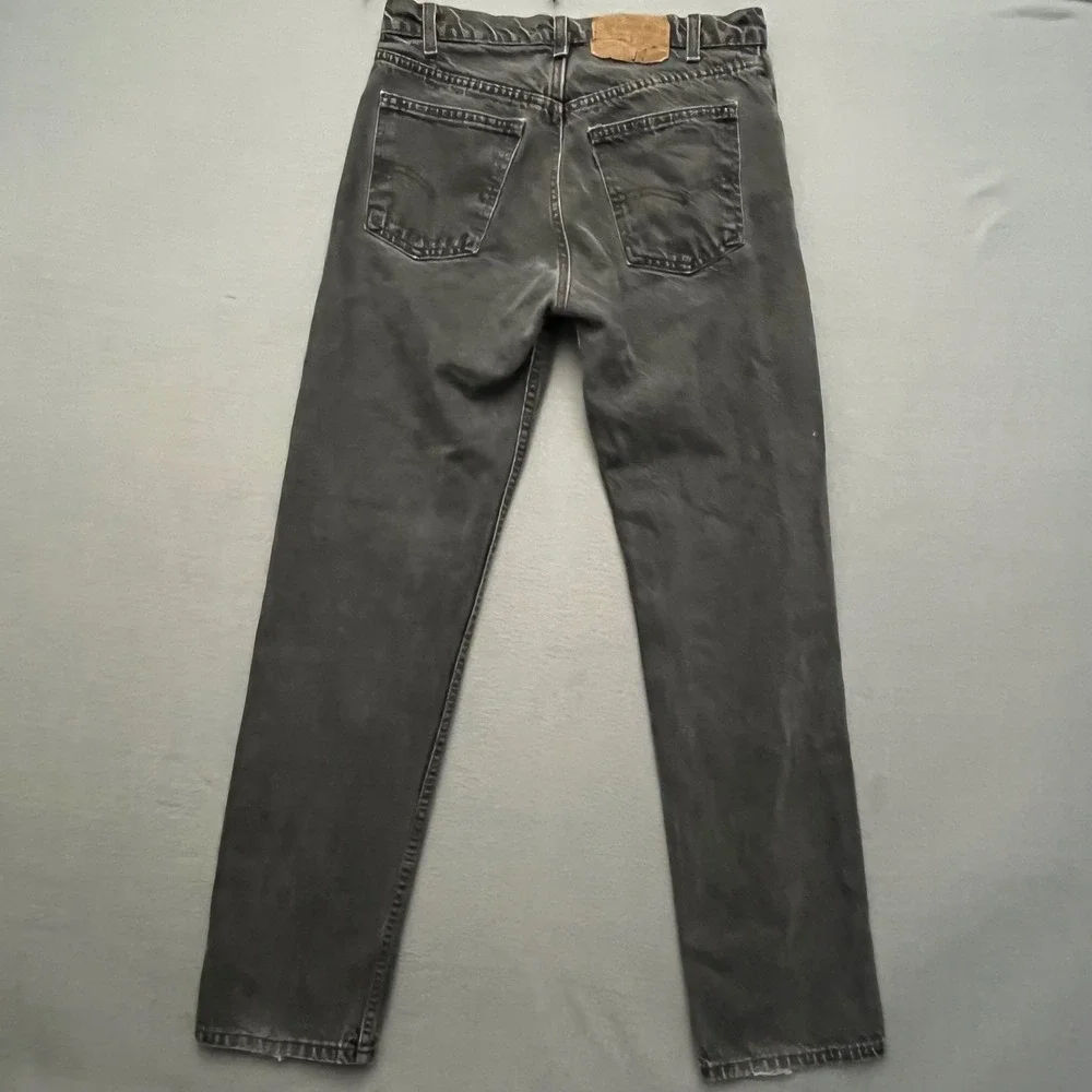 VTG Levi's jeans Orange Tab 505 Gray  Mens 30x31 Made USA Straight Leg Faded